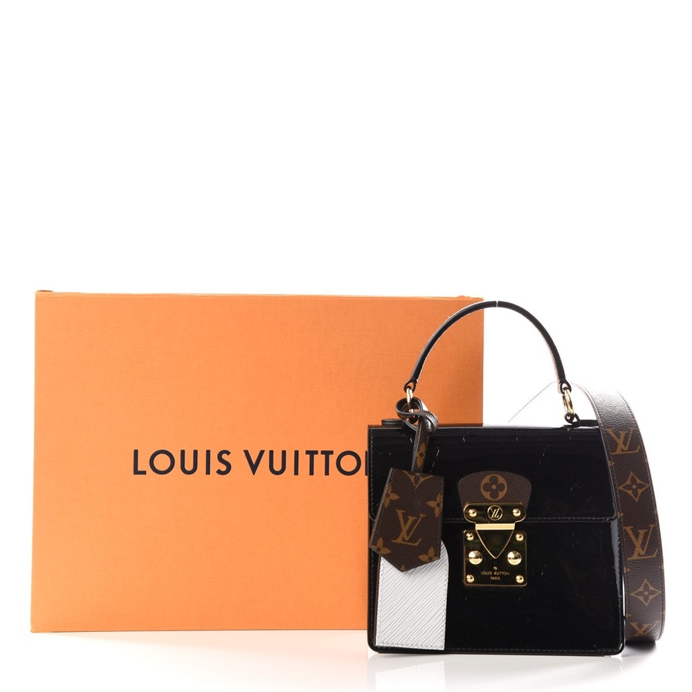 Louis Vuitton Black and White Satchel